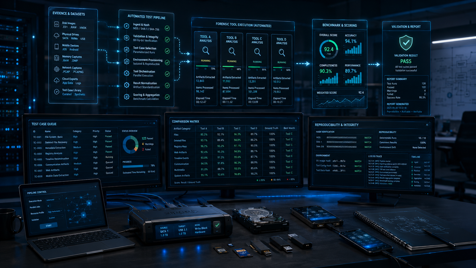 Automated Digital Forensic Tool Testing and Validation