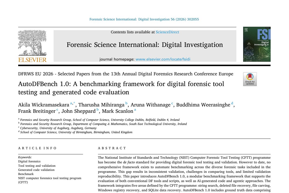 Preview of AutoDFBench 1.0: A Benchmarking Framework for Digital Forensic Tool Testing and Generated Code Evaluation
