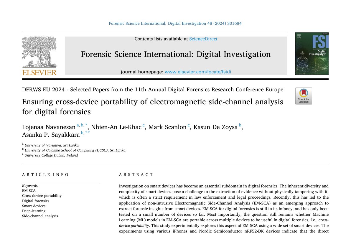 Preview of Ensuring Cross-Device Portability of Electromagnetic Side-Channel Analysis for Digital Forensics